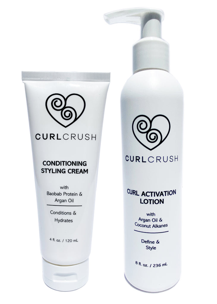 Conditioning Styling Cream + Curl Activation Lotion CURLCRUSH